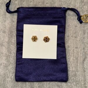 Tory Burch double logo earrings